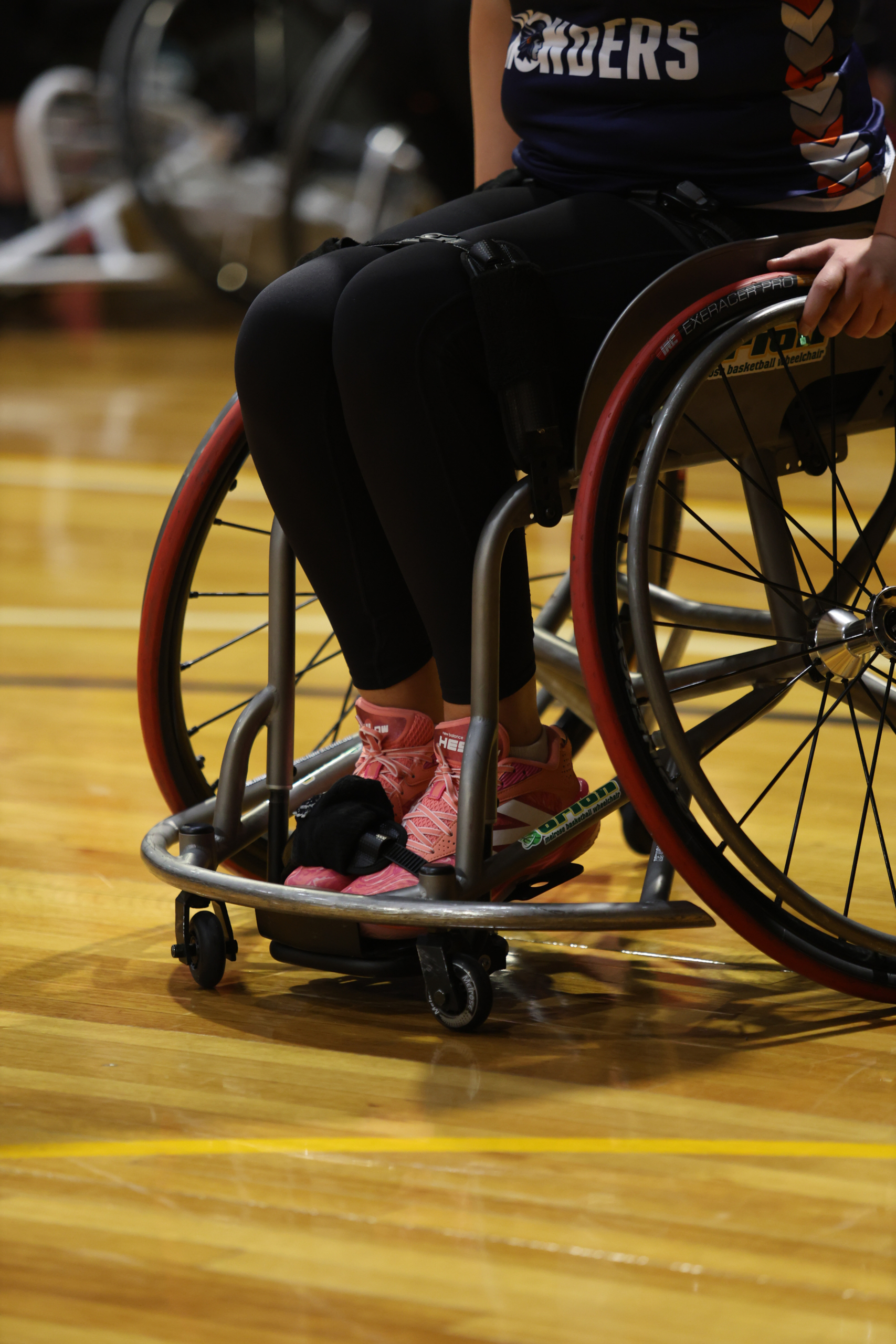 Participants at the original Wheelchair Hoops pilot, Warragul Leisure Centre