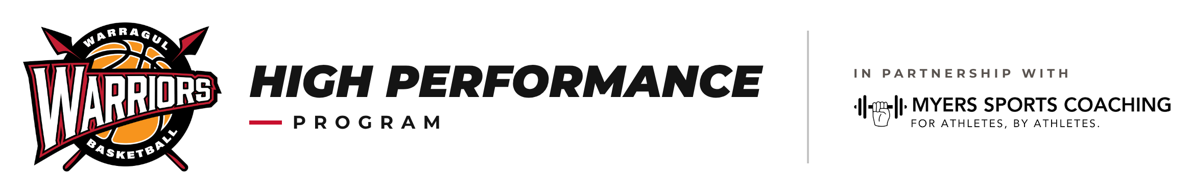 Warriors High Performance Program in partnership with Myers Sports Coaching